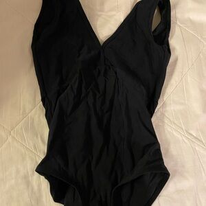 Yumiko Alicia Black Leotard